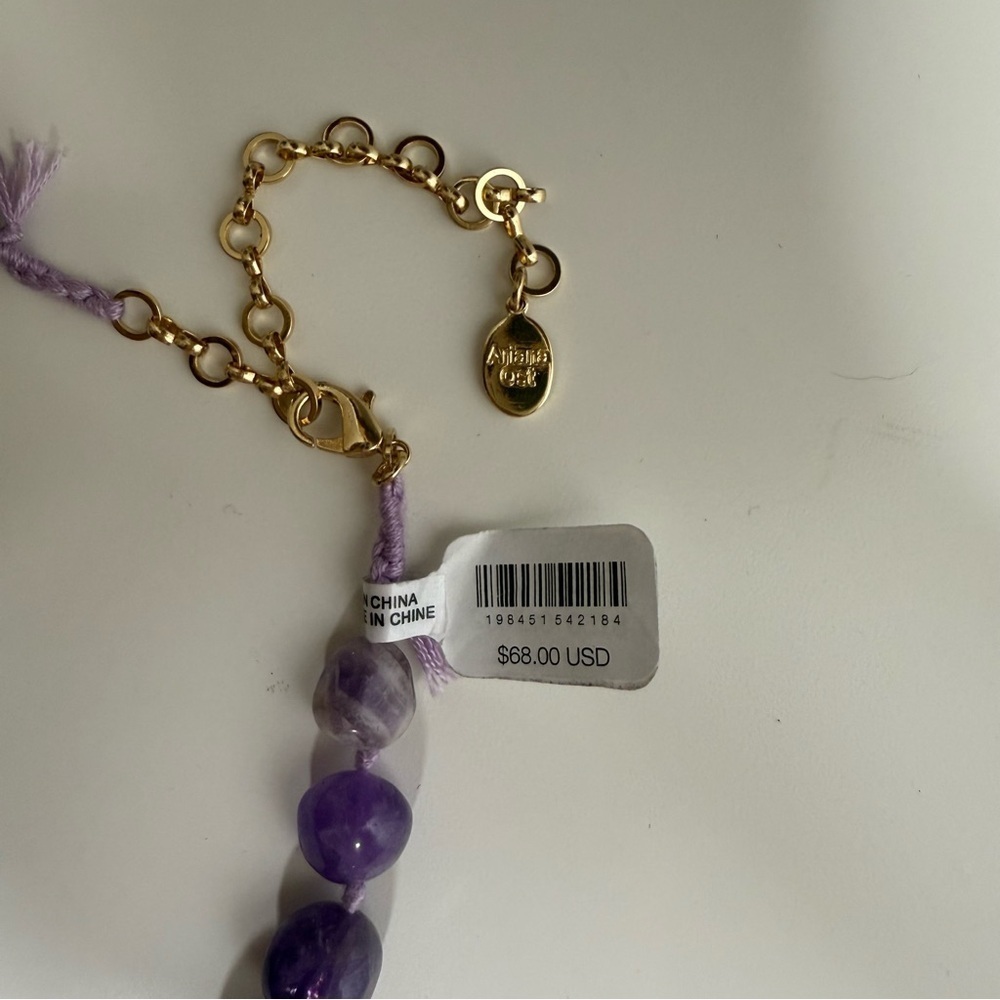 Free People X Ariana Ost Aurora Choker in Amethyst- NWT - Picture 5 of 5